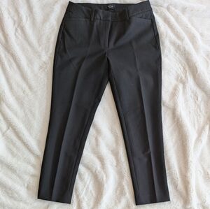White House Black Market Black Slim Leg Ankle Length Dress Pants Size 4 Petite